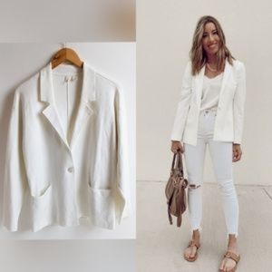 Anthropologie MOTH West End Blazer Cotton Blend